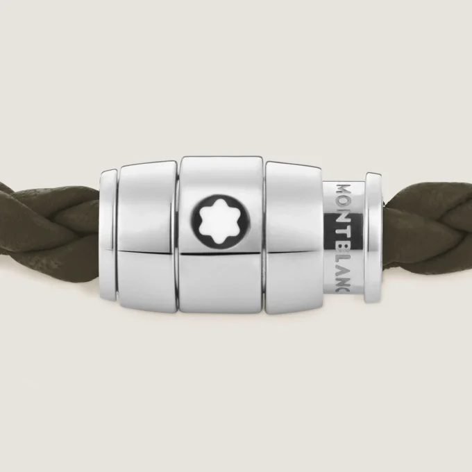Pulsera pequeña, piel suave, caqui