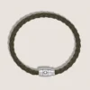 Pulsera pequeña, piel suave, caqui