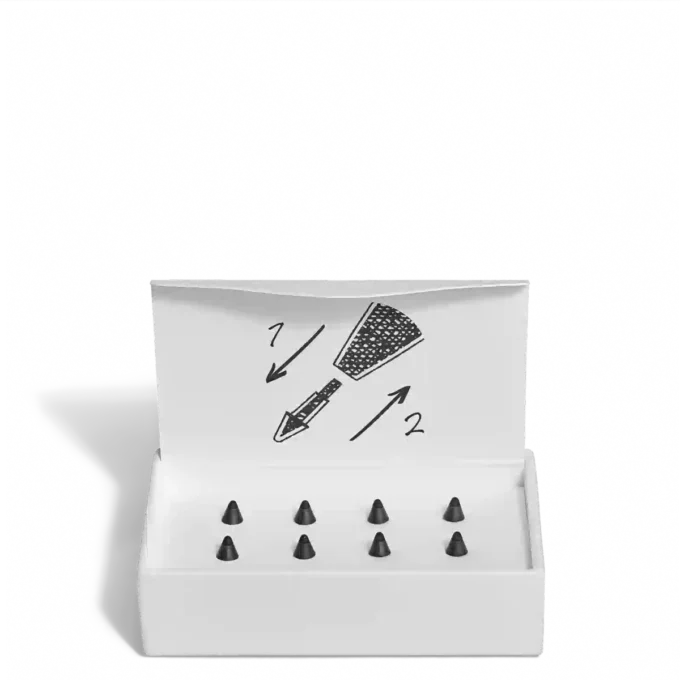 Puntas de repuesto de lino para el bolígrafo digital Montblanc, negro Puntas de repuesto de lino para el bolígrafo digital Montblanc, negro