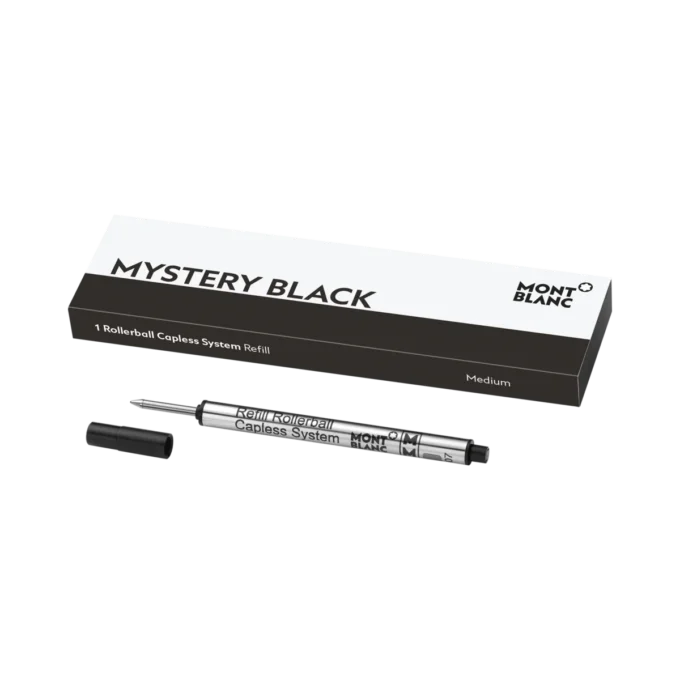 Recambio para rollerball sin capuchón, negro misterioso – mediano