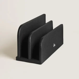 Revistero, cuero Saffiano, negro