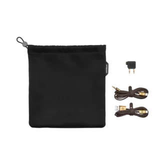 Set de viaje marrón para los auriculares Montblanc MB 01