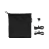 Set de viaje negro para auriculares Montblanc MB 01