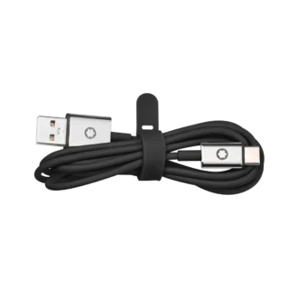 Set de viaje negro para auriculares Montblanc MB 01